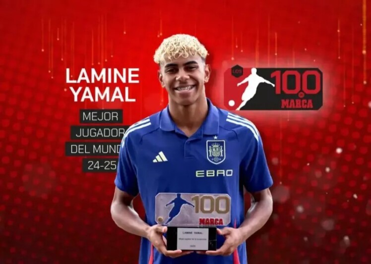 لامین یامال، پدیده ۱۸ ساله بارسا بهترین بازیکن جهان شد