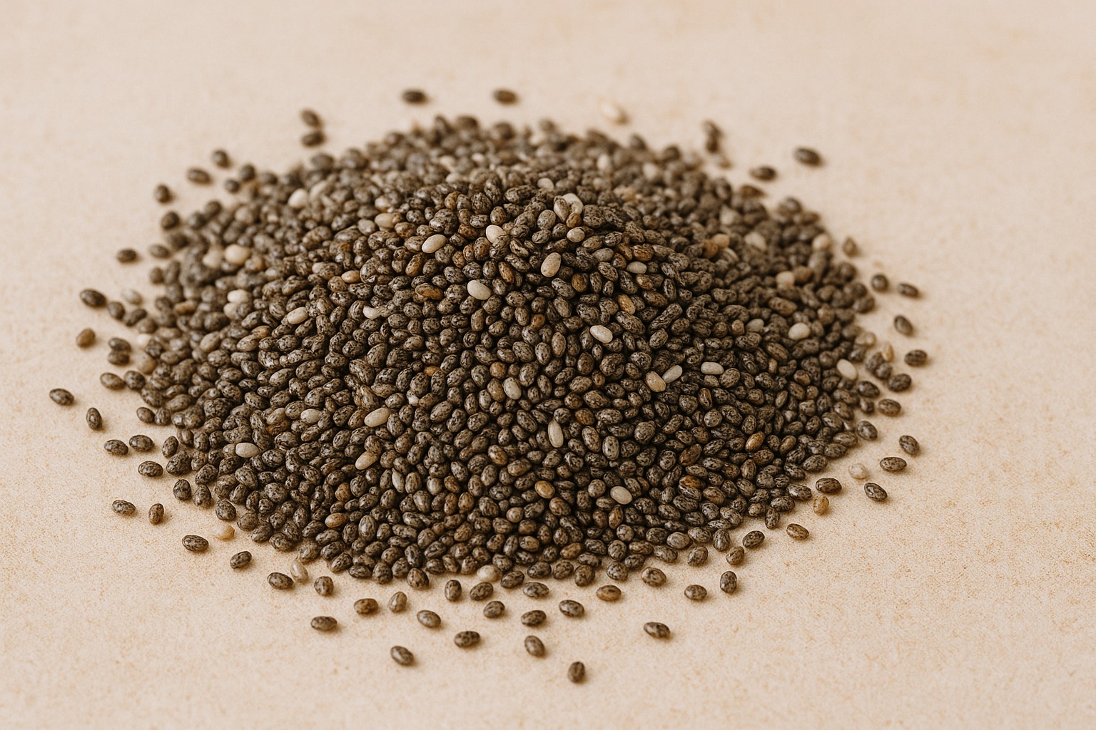  چیا (Chia seeds): منبعی عالی از فیبر، امگا ۳ و پروتئین گیاهی؛ کاهش‌دهنده اشتها و تثبیت‌کننده قند خون.