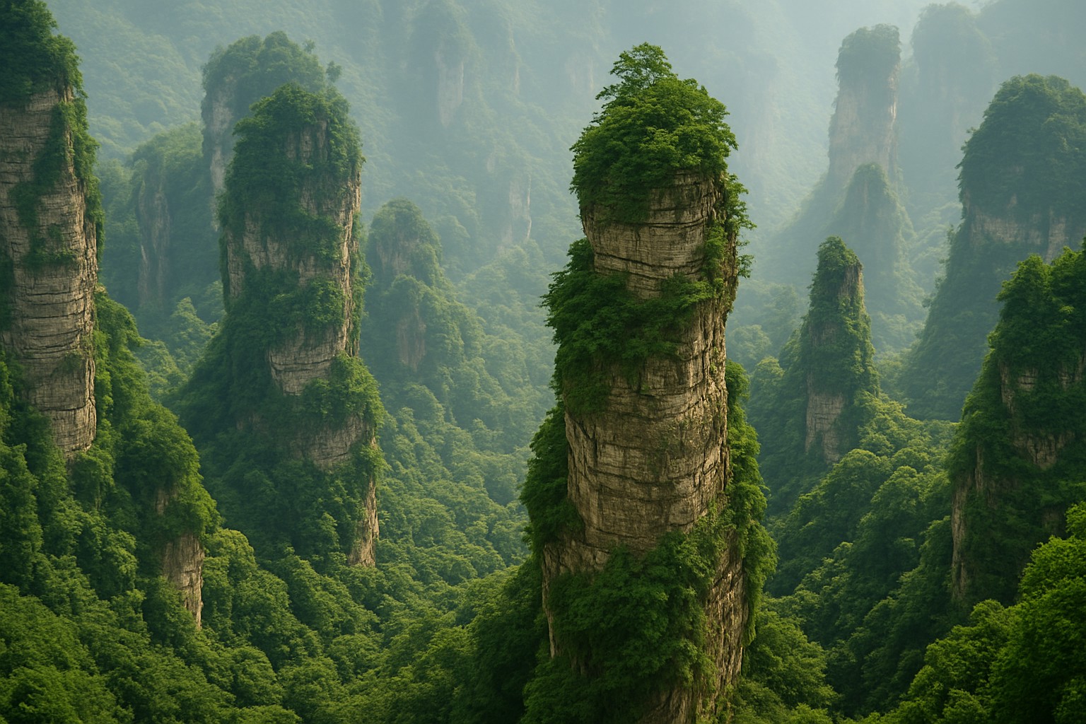 پارک ژانگ‌جیاجی چین (Zhangjiajie National Forest Park)