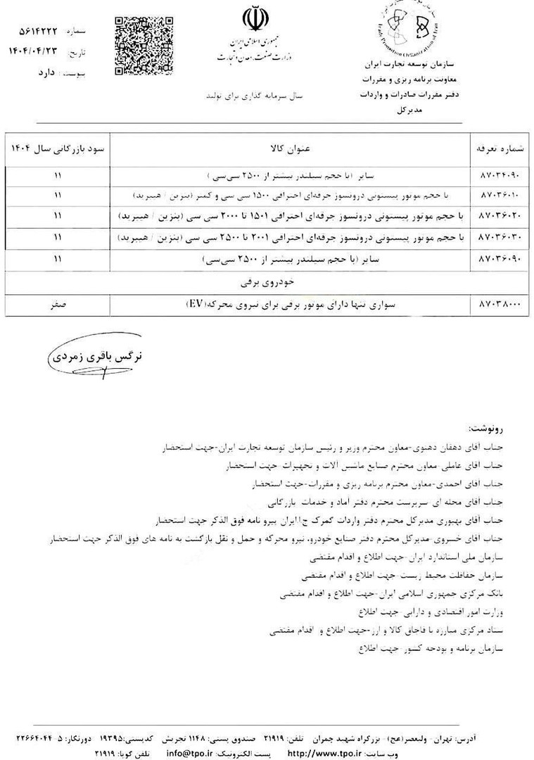 کاهش تعرفه واردات خودرو ابلاغ شد 1