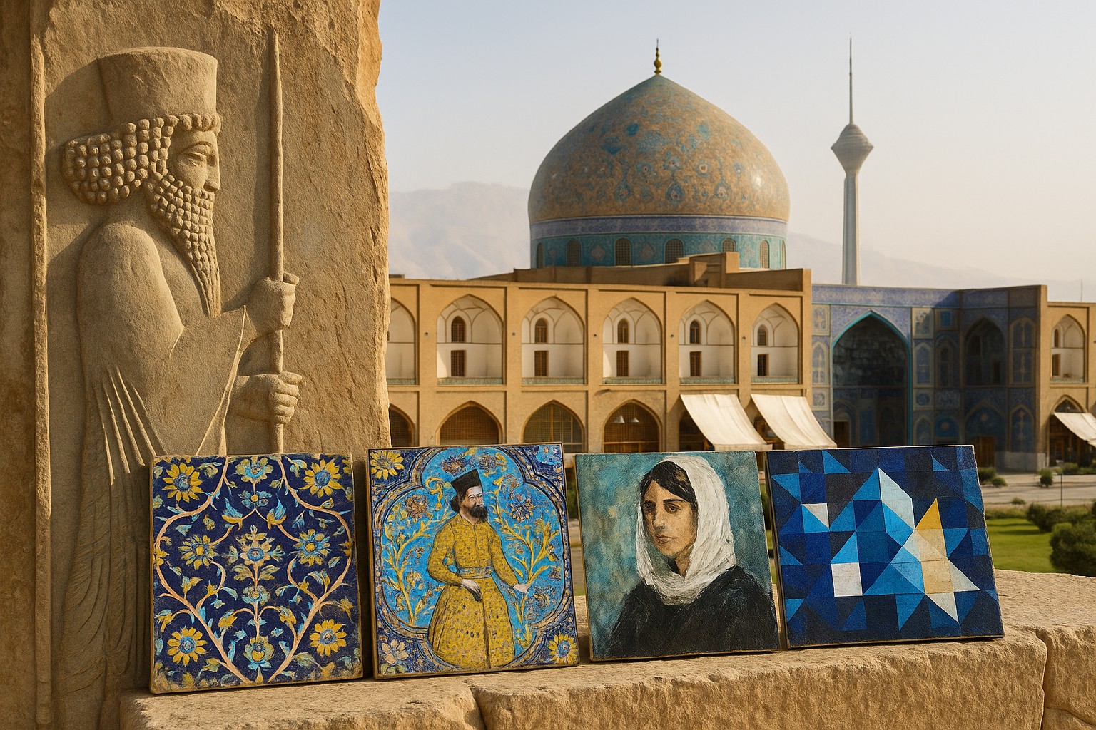 سیر تحول هنر در ایران: از نقش‌های باستانی تا هنر دیجیتال