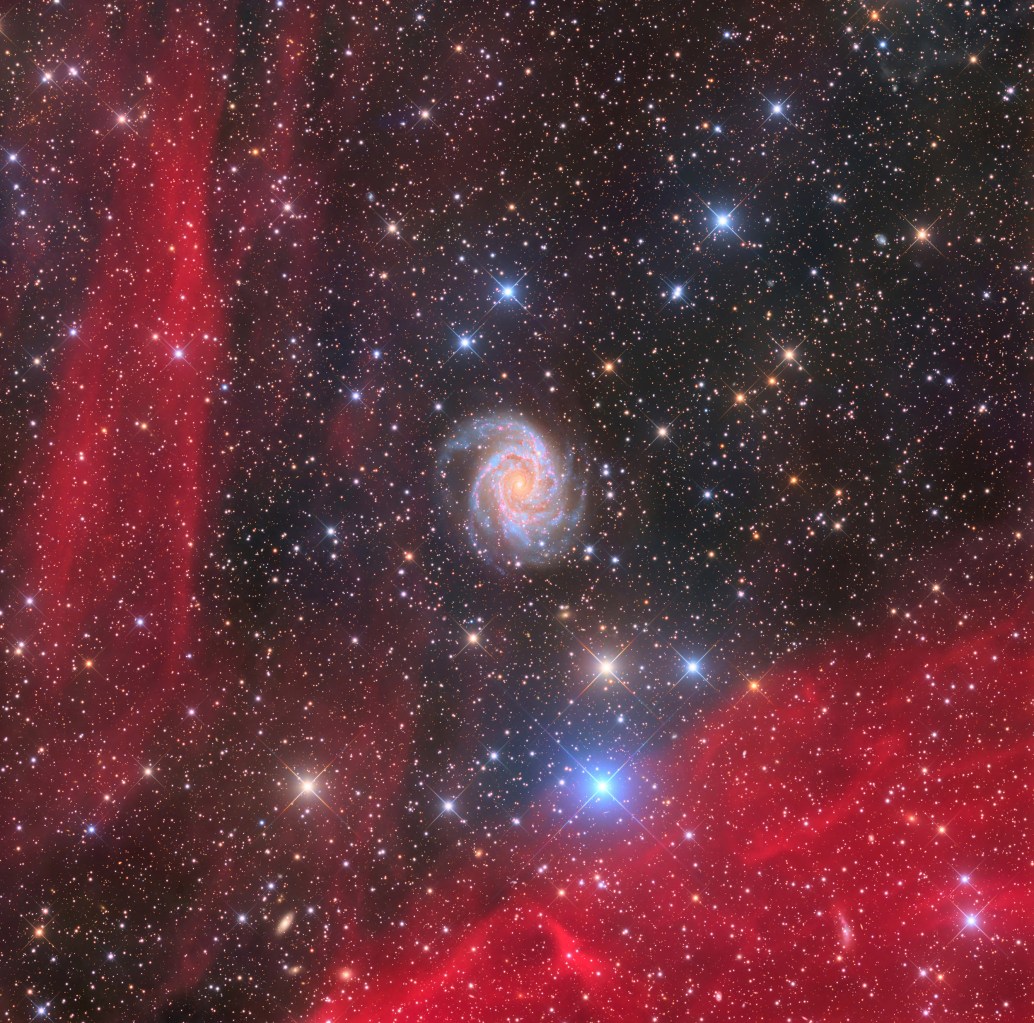 کندوی کهکشانی NGC 2997 با عنوان «The Antlia Cabbage Galaxy» اثر Xinran Li