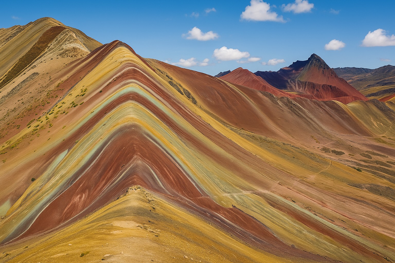 کوه رنگین‌کمانی پرو (Vinicunca, Peru)