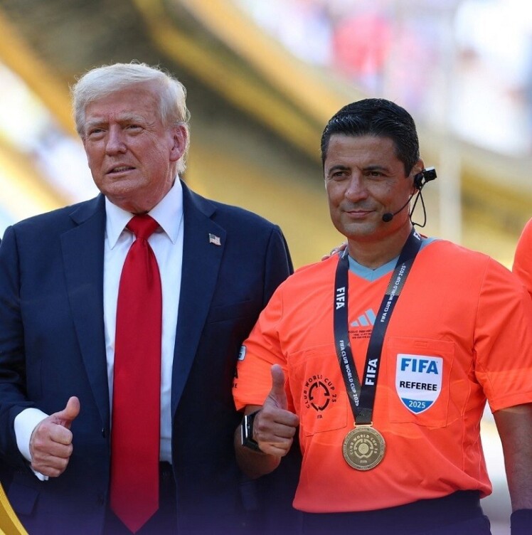 دونالد ترامپ و علیرضا فغانی در شب قهرمانی چلسی